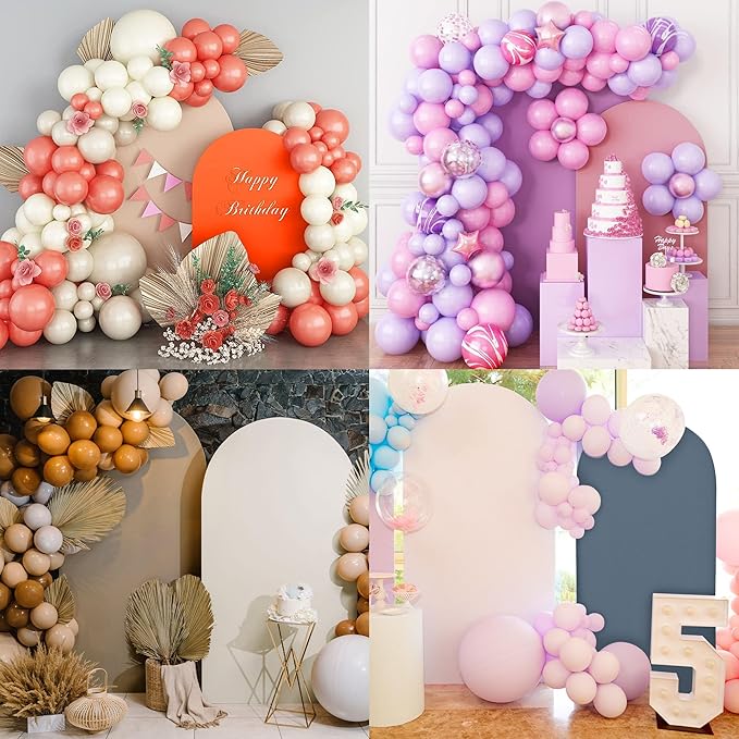 Wedding Arch Cover 7.2FT 6FT Arch Backdrop Cover Spandex Fitted Arch Cover - Image 4