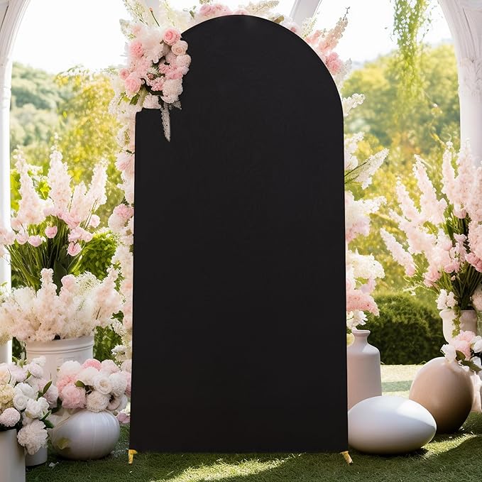 7.2FT Black Arch Backdrop Cover - Image 7