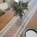 Inicia Table Lace Runner 12×50 inch Embroidered by LACELY
