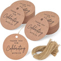 SallyFashion 120PCS Thank You Tags, 2inch Brown Round Gift Tags by sallyfashion