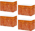 4P Wavy Metallic Tinsel Foil Fringe Table Skirts by Unknown