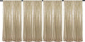 JYFLZQ Champagne Sequin Backdrop Curtains 2ft x 8ft 4 Panel Glitter Photo Booth by JYFLZQ