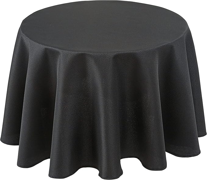 Biscaynebay Textured Fabric Round Tablecloths 60", Wedding and Parties etc by Biscaynebay