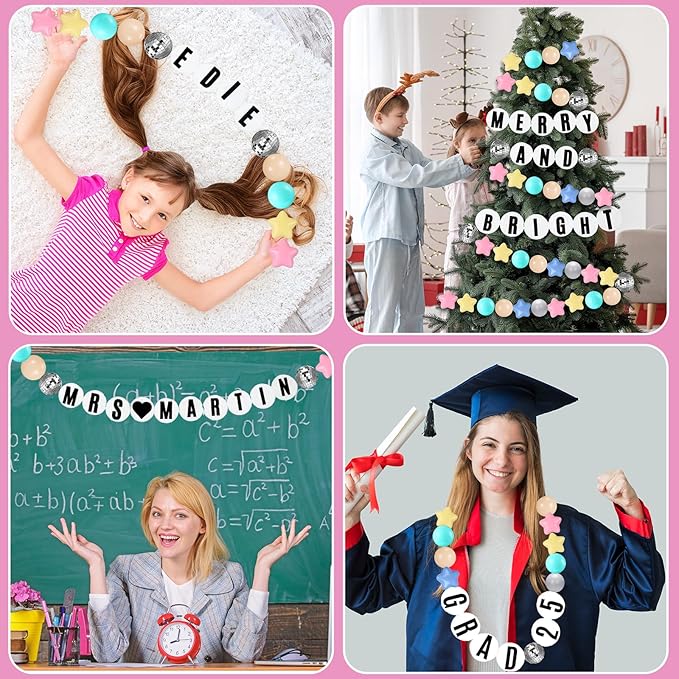 Giant Friendship Bracelet Garland Kit, DIY Birthday Banner - Image 4
