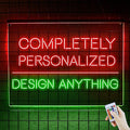 Custom Bar Neon Sign Personalized Logo Name Established Year Garage Signs by LULMicaLedSign