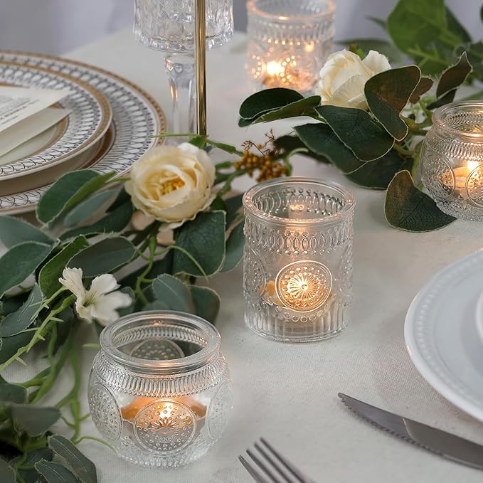 DARJEN Clear Votive Candle Holders Set of 36 - Image 7