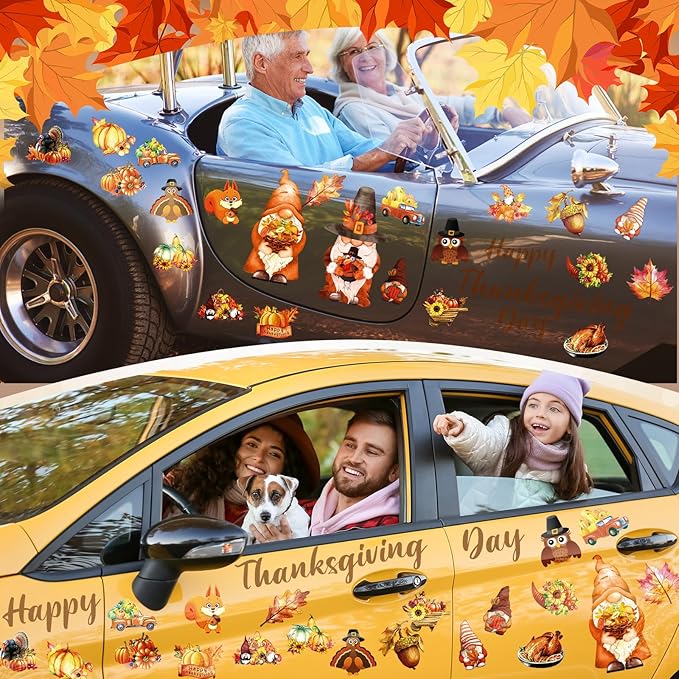 25 Pieces Thanksgiving Harvest Decoration Magnets - Image 6