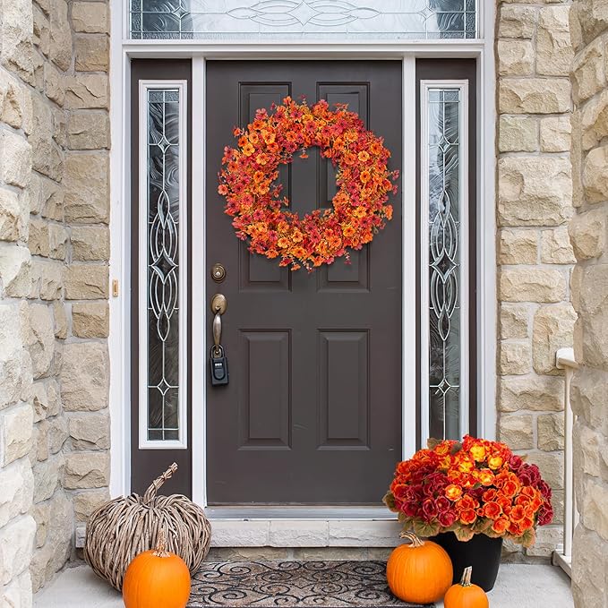 Fall Mums Flowers Artificial Garland - Image 6