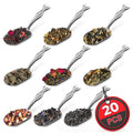 20 Pcs Small Scoops for Canisters – Mini Scoops for Candy, 5.8" Length by TheLittleGreenChange