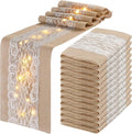 Tudomro 12 Pcs Burlap Table Runner by Tudomro