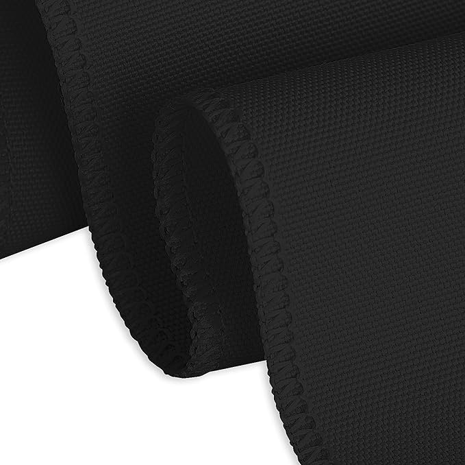 LTC LINENS 2 Pack 108 Inch Round Tablecloth Black - Image 4