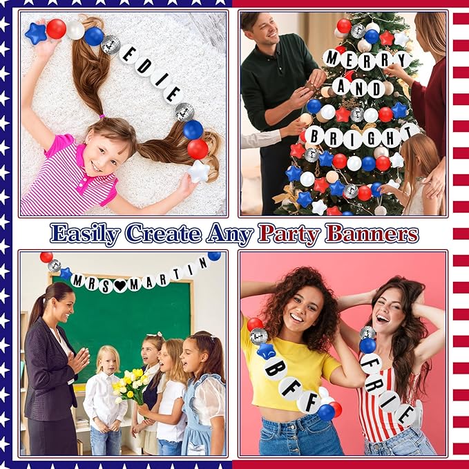 Giant Friendship Bracelet Garland Kit, DIY Birthday Banner - Image 6