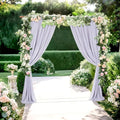 DUOBAO Sheer Curtains 2 Panels Light Gray 29x96 Inches by DUOBAO