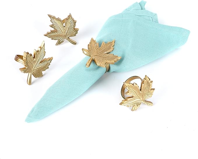 Napkin Rings, Shiny Metal Napkin Rings - Image 6