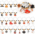 Inbagi 24 Pcs Halloween Wine Glass Charms Halloween Enamel Wine Charms Pendant by Inbagi