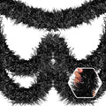 50 Feet Christmas Foil Fringe Banner Metallic Tassle Garland Metallic Backdrop by Ferwzsr