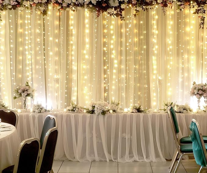 Champagne Tulle Photo Backdrop Curtain - Image 5