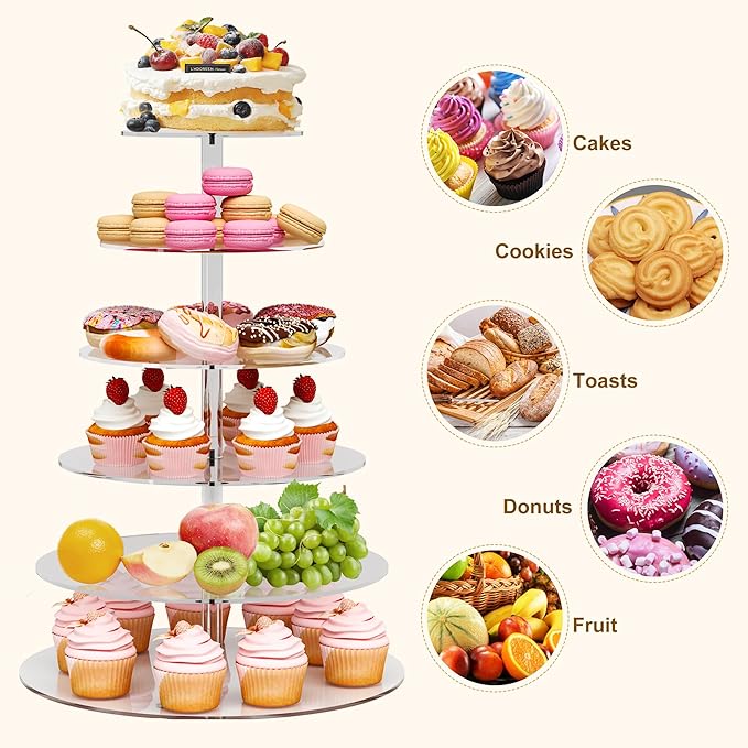 Cupcake Stand, 6 Tier Cupcake Stand - Image 7