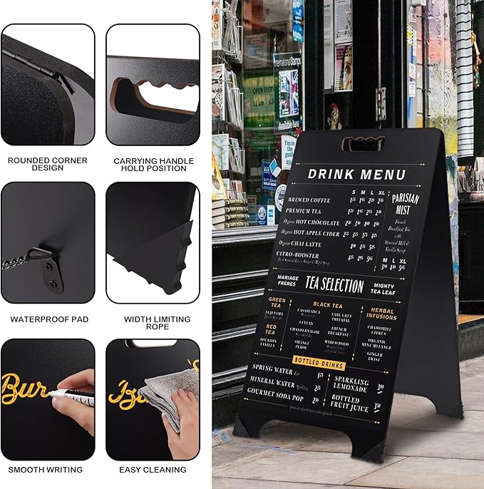 16x32 Double-Sided A-Frame Chalkboard Sign - Image 4