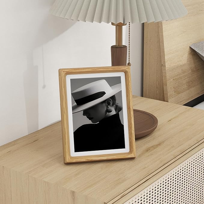 6x8 Frame USA-Sourced Natural Oak Wood Solid Wood Photo Frame Handcrafted - Image 4