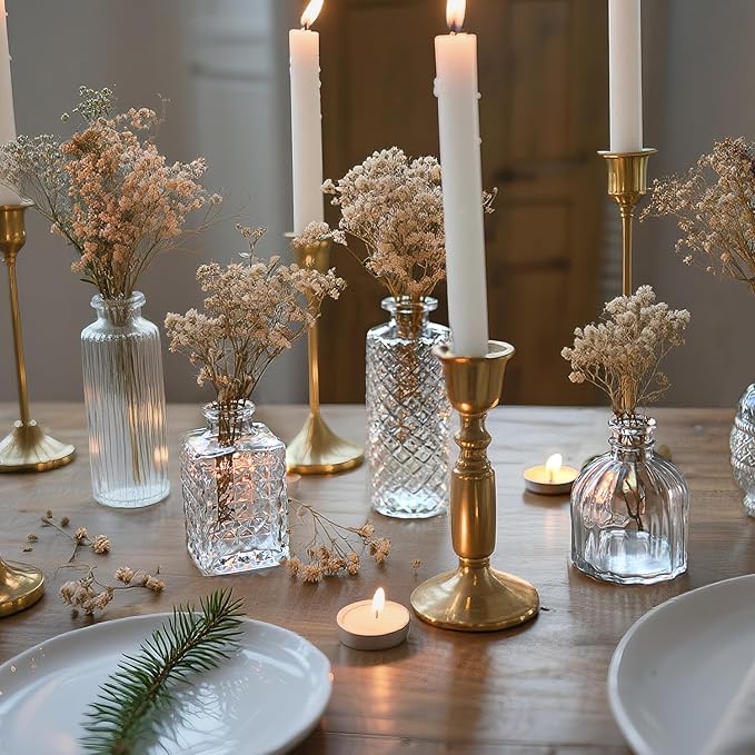 Glass Bud Vase Set of 36 Pcs Small Minimalist Vases - Image 5