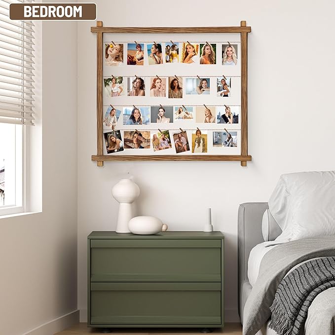 Collage Picture Frame, Photo Display Board, Hanging Pictures Frames - Image 5