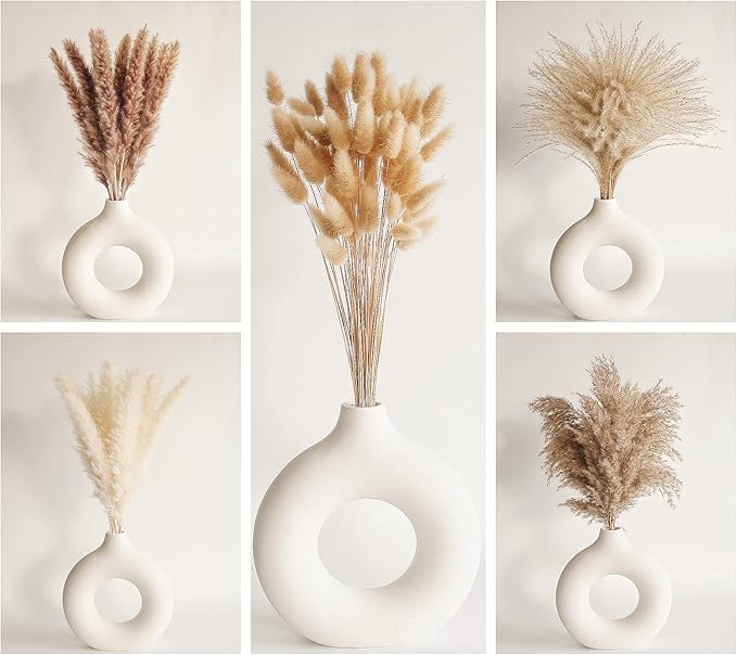 Natural Dried Pampas Grass Decor, Artificial Flowers - Image 3
