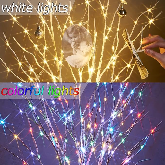 Birchlitland Lighted Birch Branches Battery Operated 18IN 70 LED 8 Function - Image 5