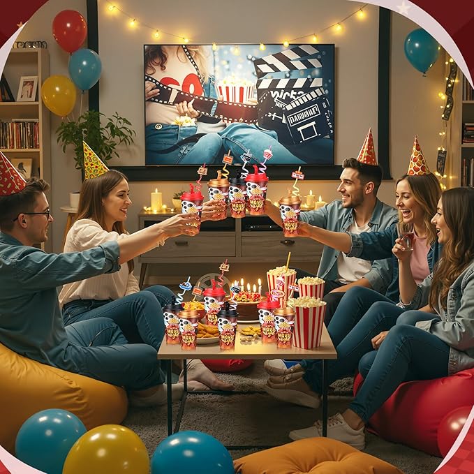 Yungyan 16 Sets Movie Night Party Favors Goodie Cups - Image 7