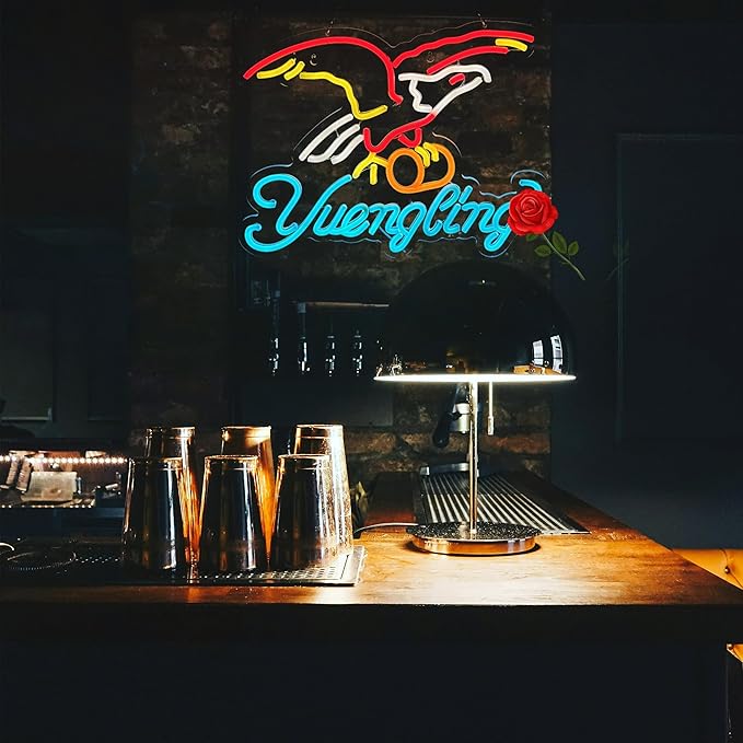 Eagle Neon Sign for Wall Decor, Yuenglin Beer Dimmable Light Up Bar Signs for - Image 5