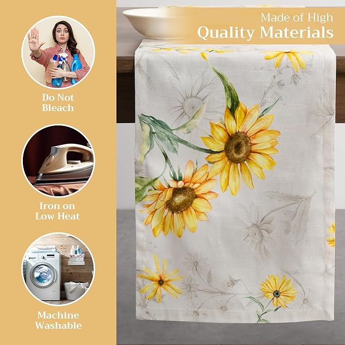Maison d' Hermine Table Runner 100% Cotton Single Layer Table Runners 72 inches - Image 3