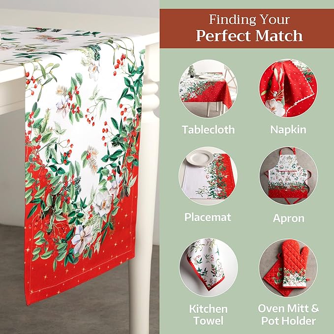 Maison d' Hermine Table Runner 100% Cotton Single Layer Table Runners 72 inches - Image 5