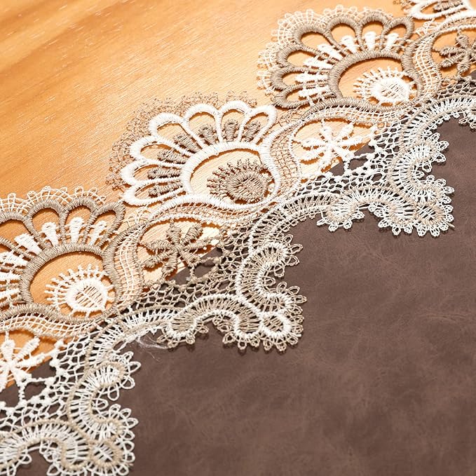 Vintage Lace Dining Table Runner, 72 Inches Macrame Coffee Table Runners - Image 6
