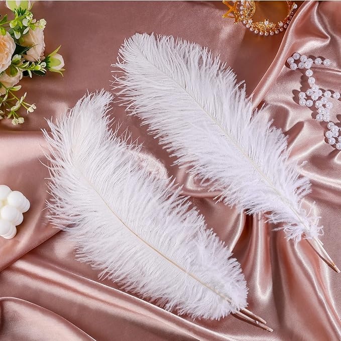 Retrowavy 30 Pcs 18-20 Inch Large Natural Ostrich Feathers Bulk - Image 4