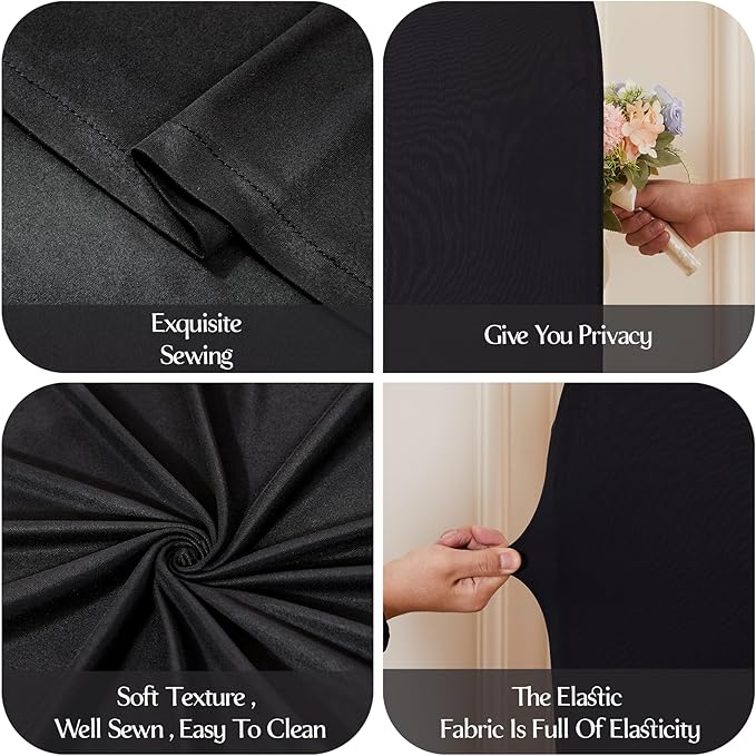 Black Arch Backdrop Cover for Wedding, Birthday Party Decor, Chiara Backdrop - Image 4