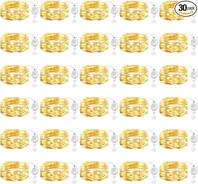 Brightown 30 Pack LED Fairy Lights Battery Operated String Lights, 7ft 20LED by Brightown