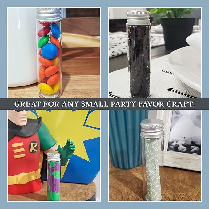 Darware Party Favor Matches Jars: Empty Glass Vials - Image 5