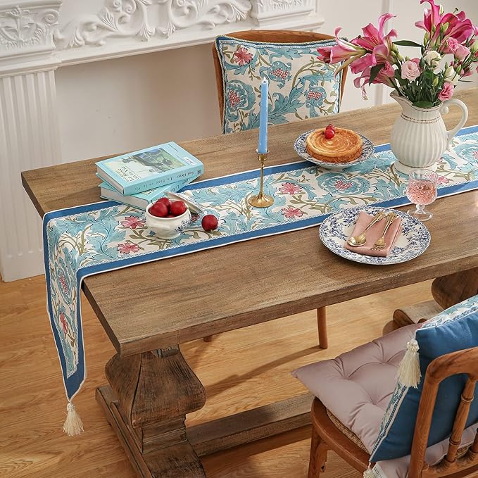 patdrea Linen Leopard Animal Table Runner Farmhouse - Image 6