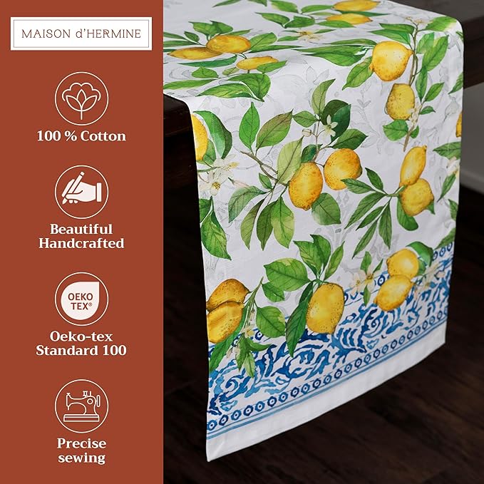 Maison d' Hermine Table Runner 100% Cotton Single Layer Table Runners 108 - Image 2