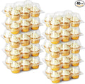 LotFancy Cupcake Containers 6 Count, 40 Sets, Half Dozen Clear Cupcake Boxes by LotFancy