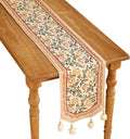 ISAENNE Designer French Elegant Linen Table Runner 71 Inches Long, Farmhouse by Isaennehomedecoration
