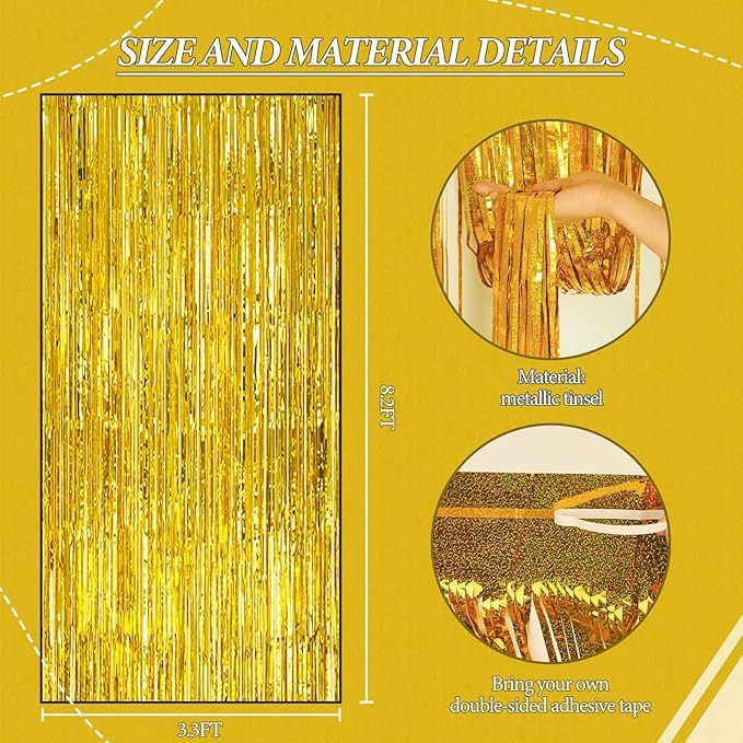 3 Pack Foil Fringe Backdrop - Image 3