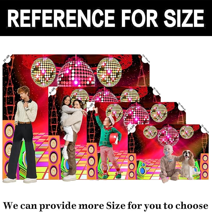 Dance Party Backdrop Retro 80s 90s Theme Stage Dance Ball Music Birthday Party - Image 7
