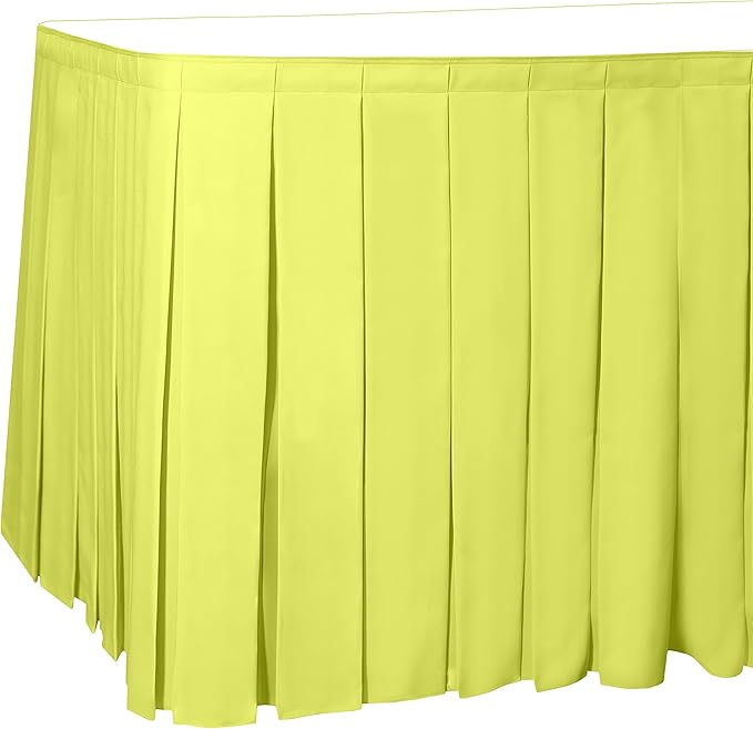 Ultimate Textile Pleat Polyester Fabric Table Skirt by UltimateTextile