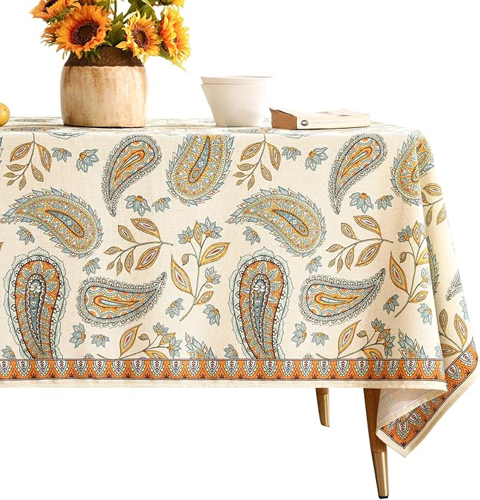 patdrea Designer Vintage Floral Tablecloth by Welcometopatdrea