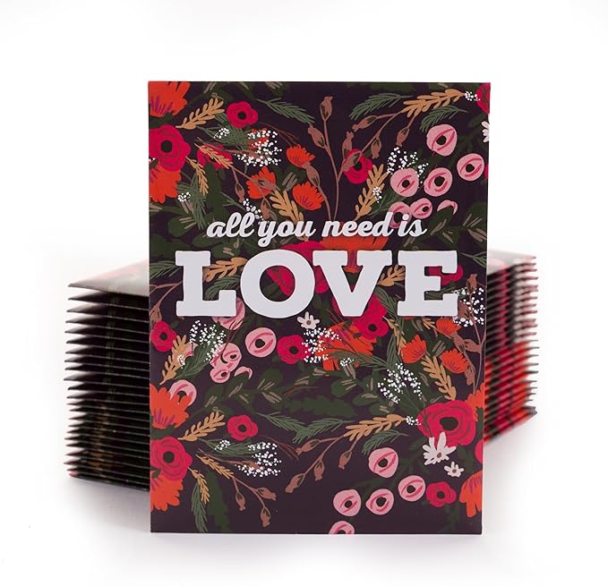 All You Need is Love Bouquet 25 Wildflower Packets - Image 2