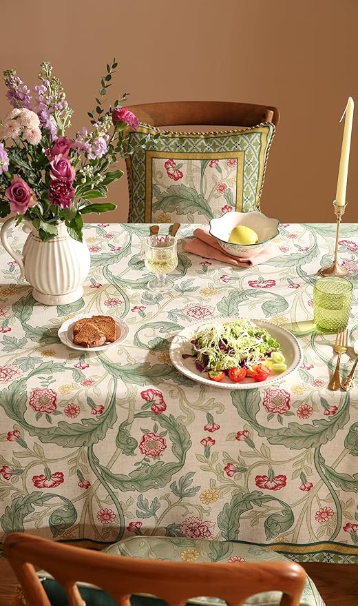 patdrea Designer Green Small Tablecloth - Image 5