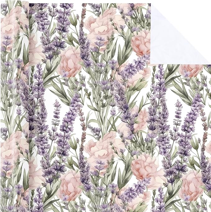 WRAPAHOLIC Floral Wrapping Paper Roll - Image 2