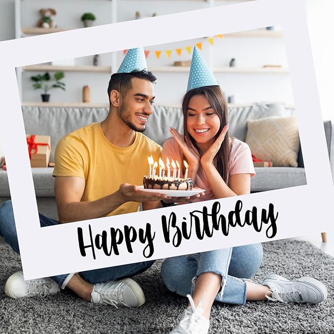 32 x 24 Inch Large Photo Booth Props Picture Frame Happy Birthday Party Frame - Image 5