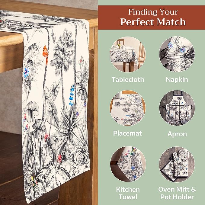 Maison d' Hermine Table Runner 100% Cotton Single Layer Table Runners 72 inches - Image 5
